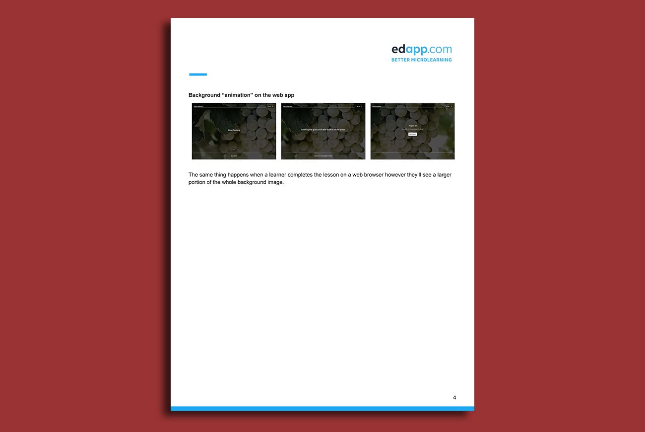 Creating backgrounds article screenshot of page 4 displayed. View the link provided to read the accessible version of the document.